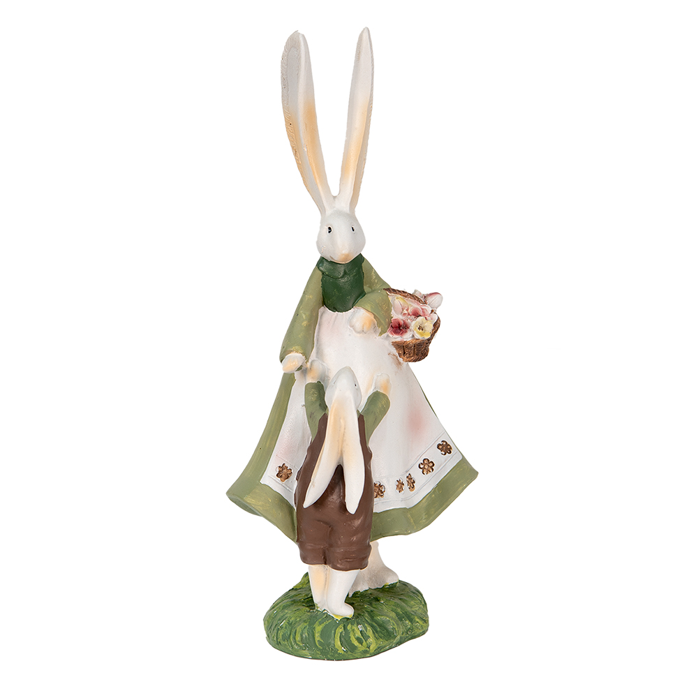 [6PR3567] Decoratie konijnen 10x7x25 cm