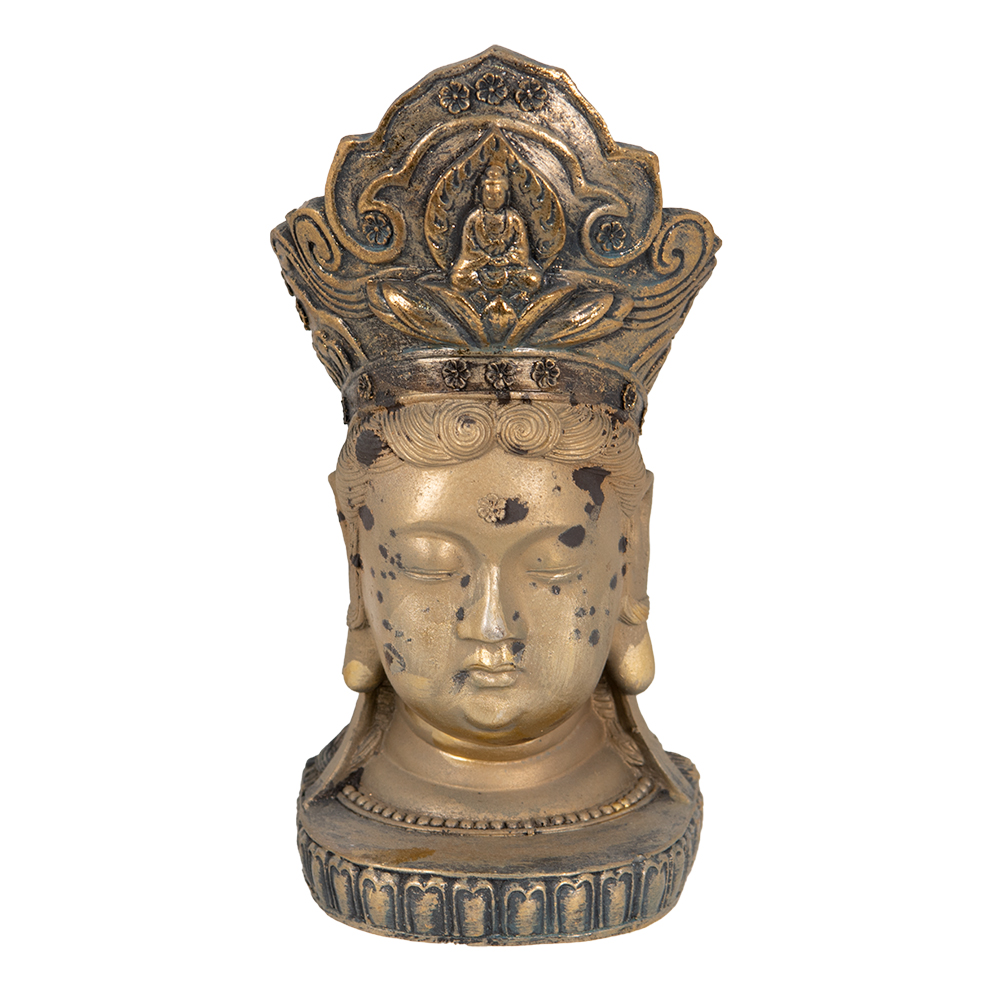 [6PR3620] Decoratie hoofd Boeddha 11x9x22 cm