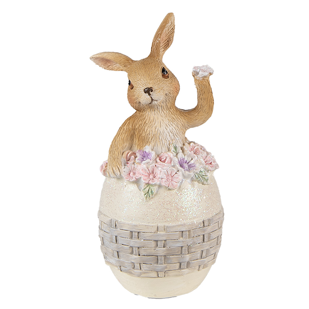 [6PR3832] Decoratie konijn 6x6x13 cm