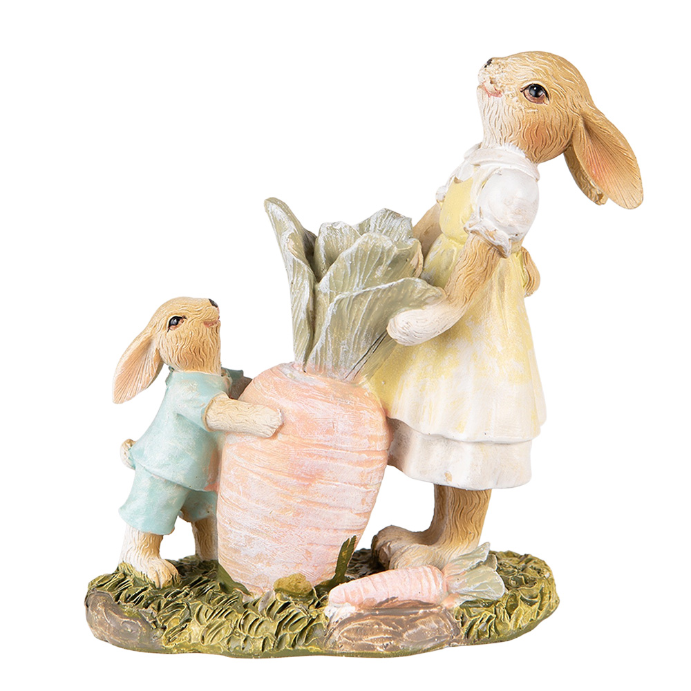 [6PR3844] Decoratie konijnen 12x6x13 cm