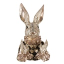 Decoration Statue Rabbit Beige gold 14x13x24 cm