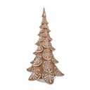 Décoration arbre de Noël avec LED, Marron, Beige 26x23x42 cm / 3xAA