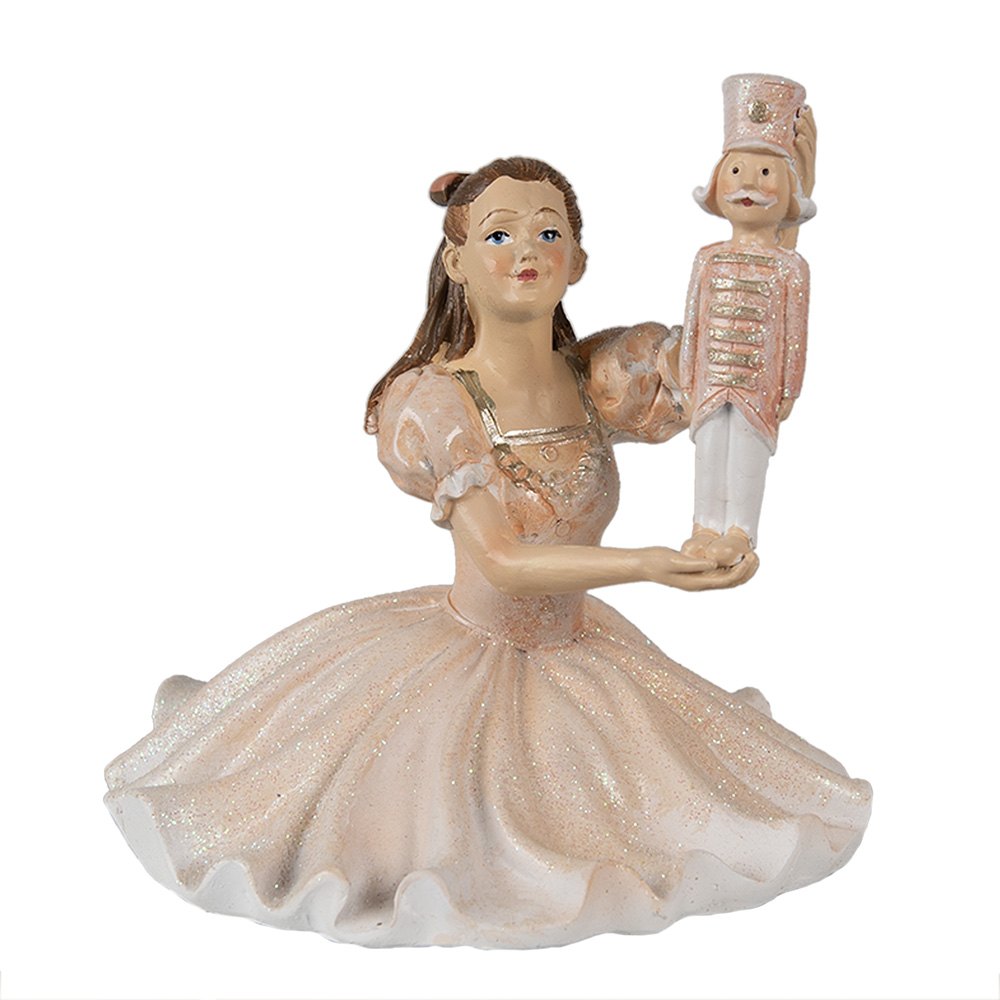[6PR3944] Decoratie ballerina 12x12x13 cm