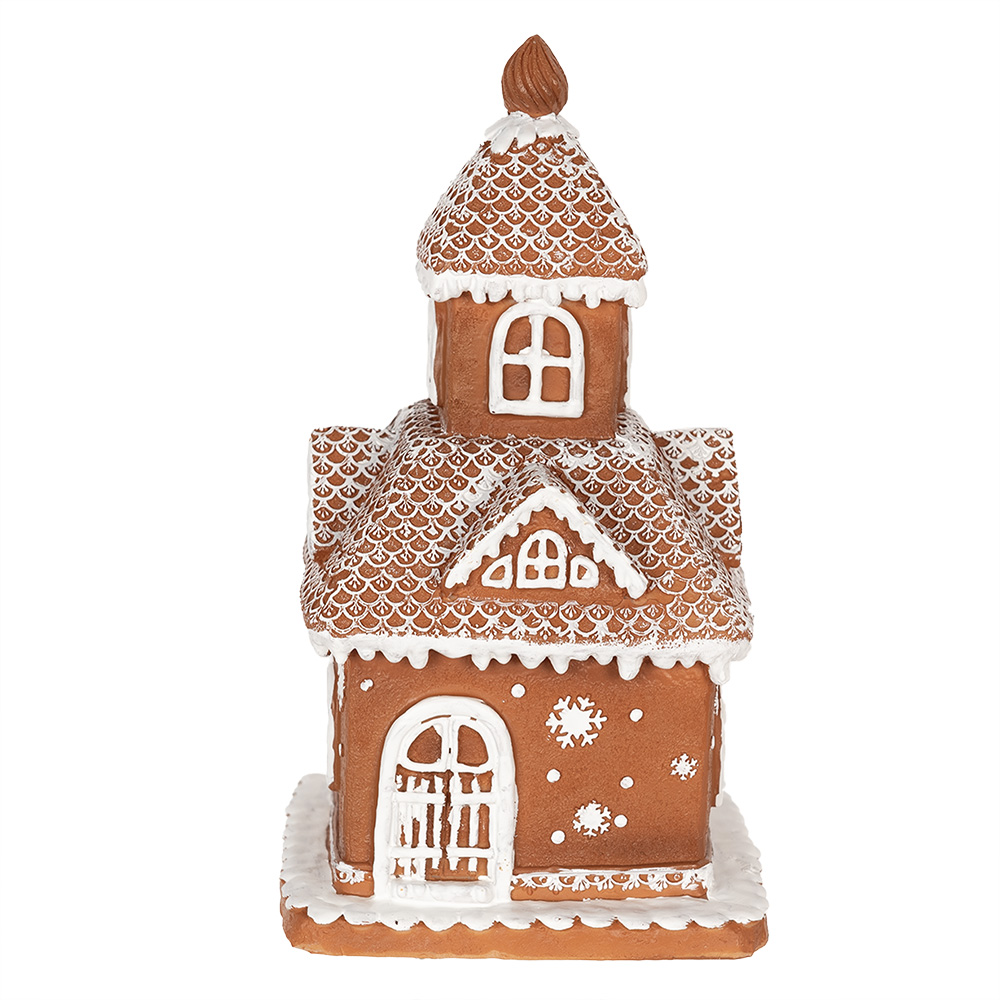 [6PR3983] Decorazione casa con LED Marrone 14x14x25 cm/ 3xAAA