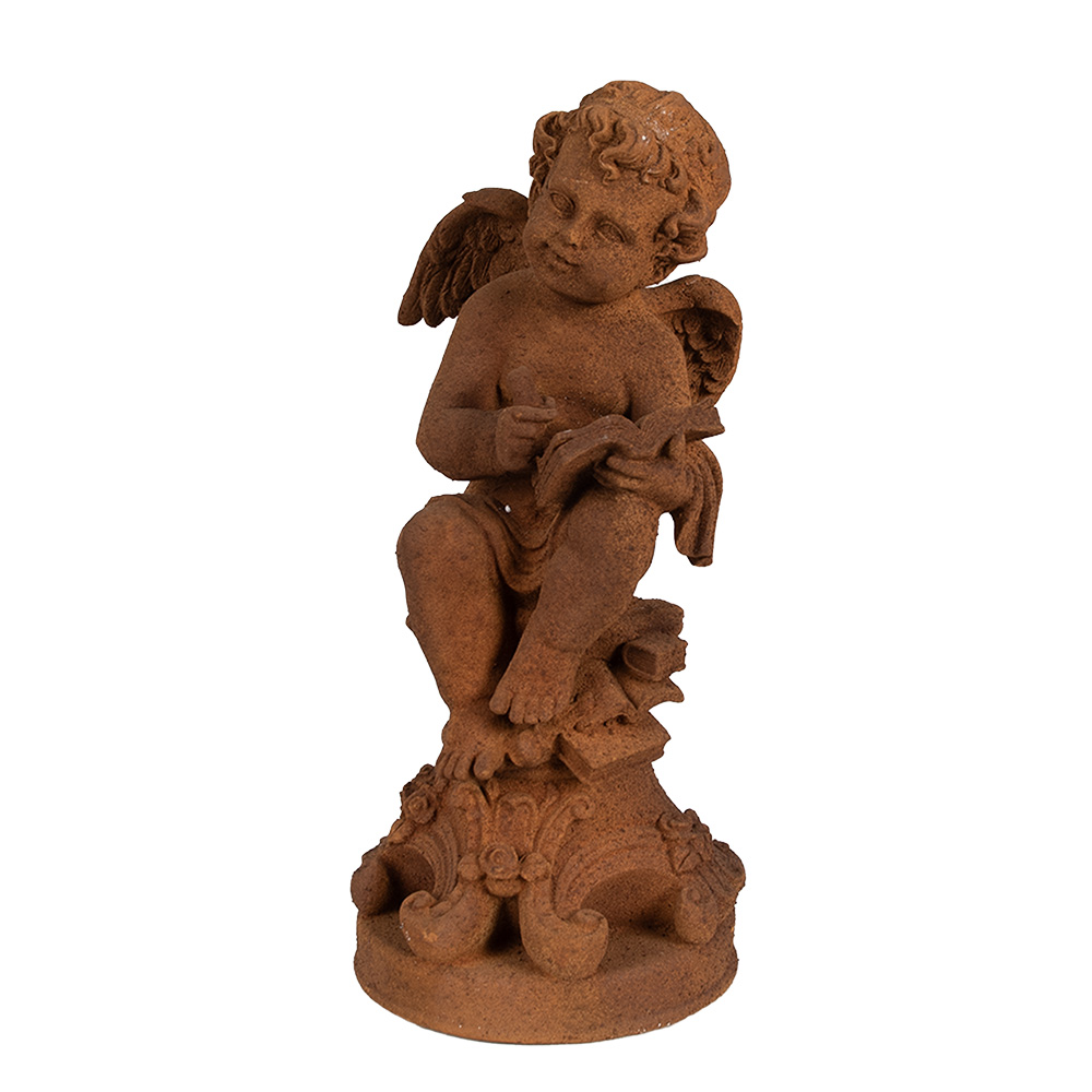 [6PR4071] Décoration ange Marron 16x16x36 cm