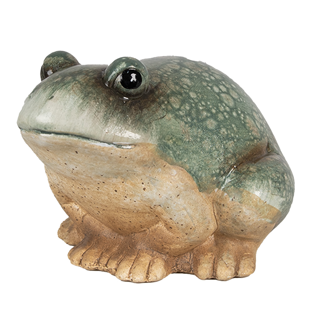 [6PR4124] Decoration Frog Green 13x12x9 cm