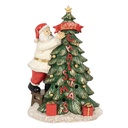 Décoration Père Noël avec l' arbre vert LED 15x10x22 cm