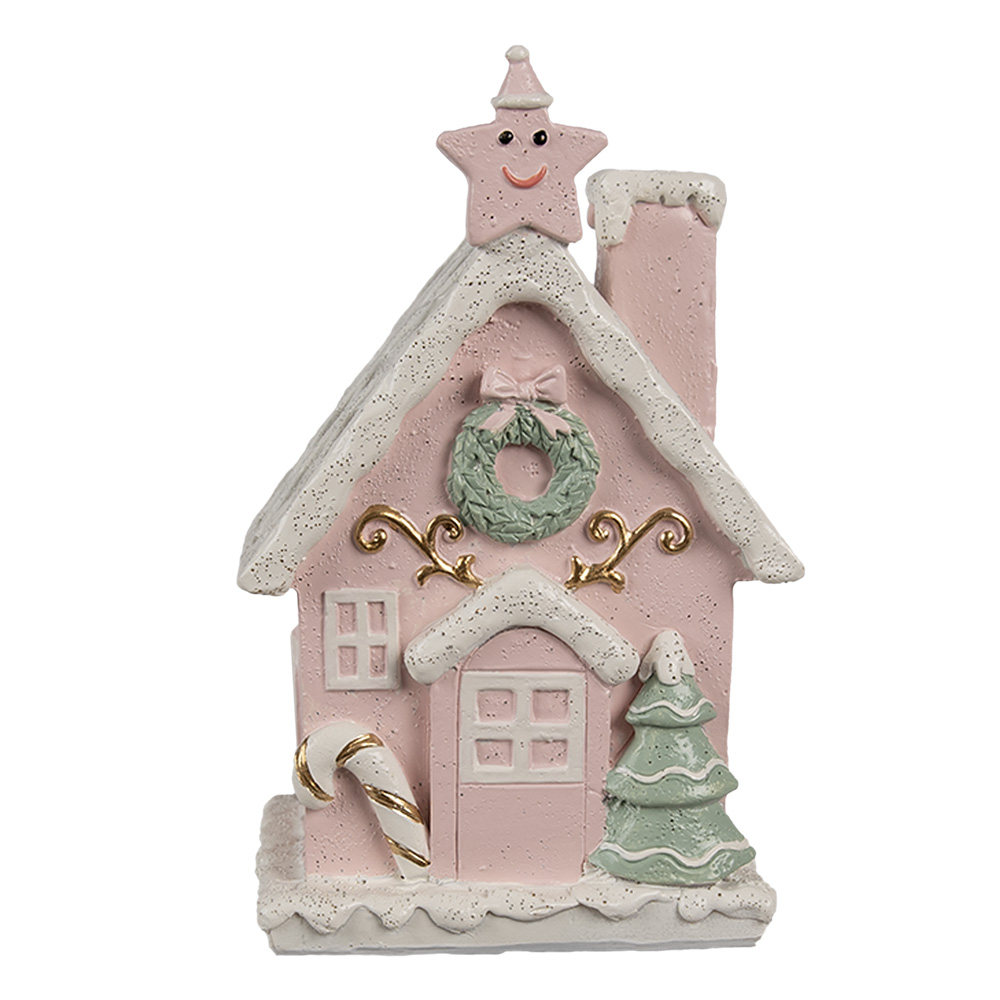 [6PR4199] Decoratie huis met LED 10x8x15 cm