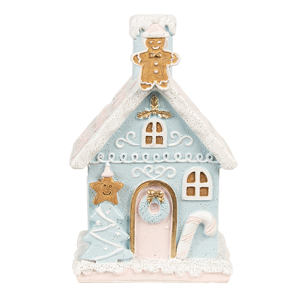 [6PR4200] Decoratie huis met LED 9x8x15 cm