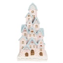 Decoratie huis met LED 13x13x26 cm