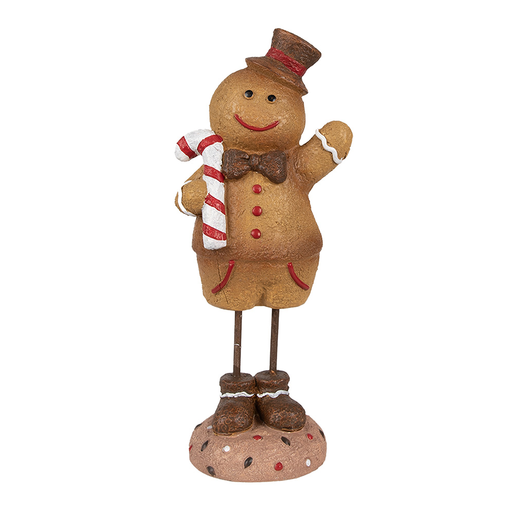 [6PR4271] Dekoration Lebkuchenmännchen Braun 10x8x23 cm