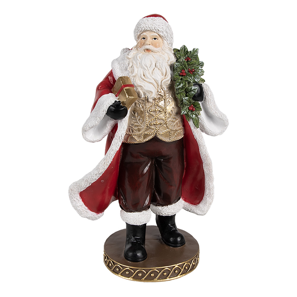[6PR4278] Décoration père Noël Rouge Marron 13x10x23 cm