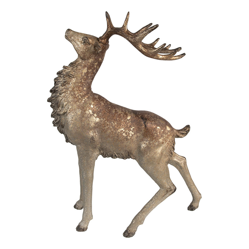 [6PR4294] Decoratie hert 33x16x42 cm