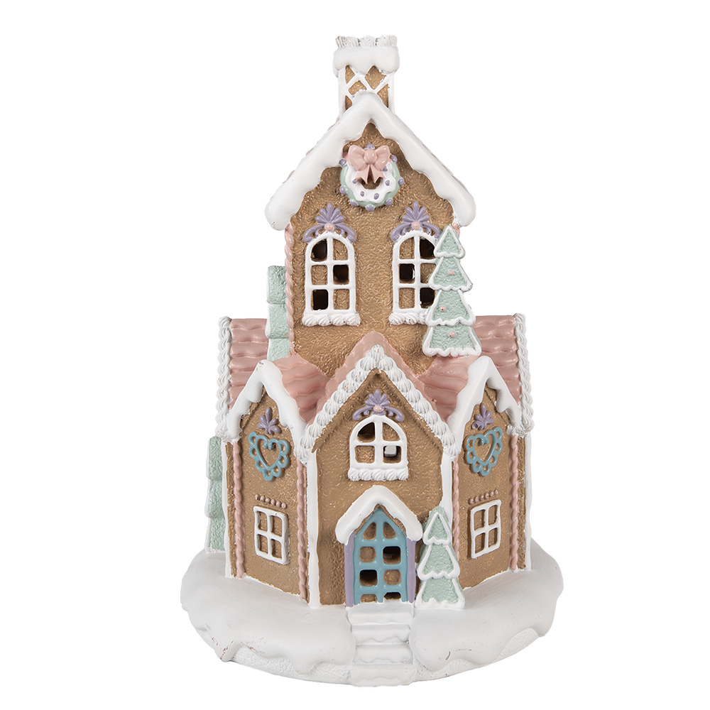 [6PR4307] Décoration maison avec LED Marron Rose Ø 21x33 cm / 3xAAA