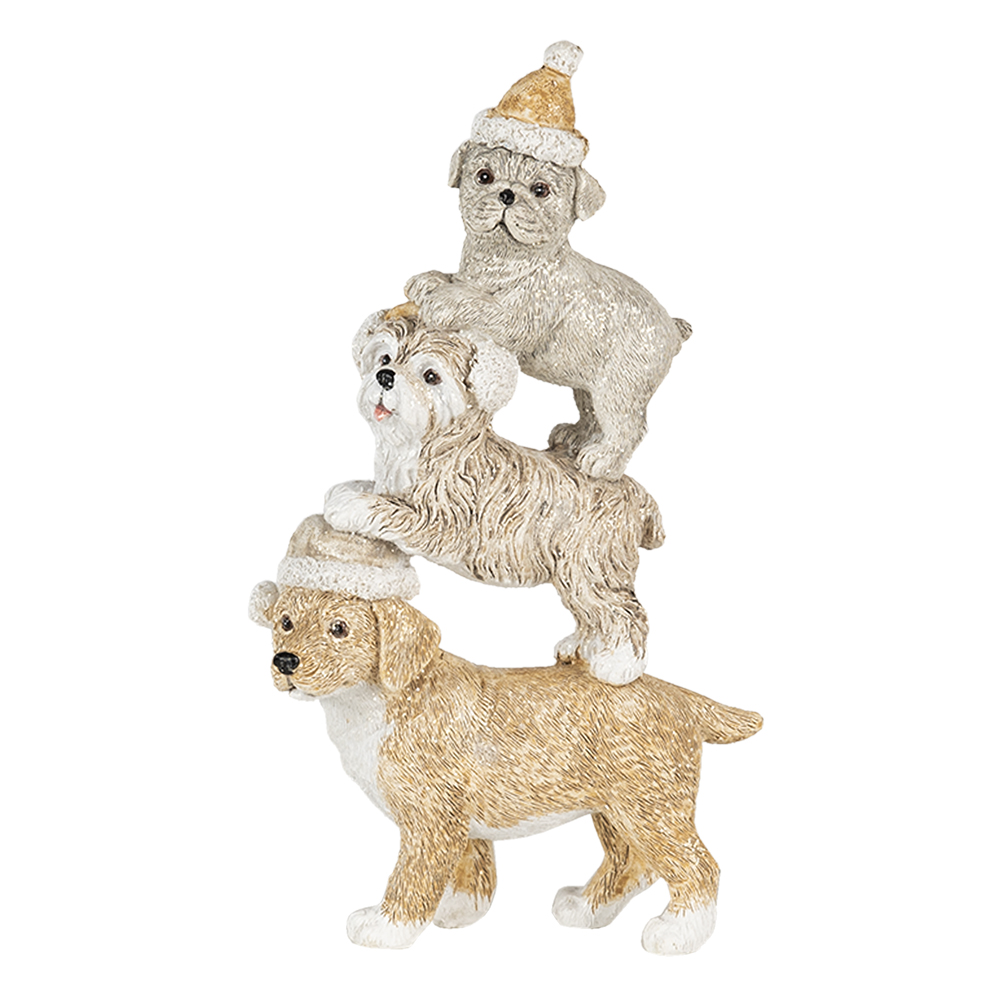 [6PR4646] Decoratie honden 10x4x18 cm