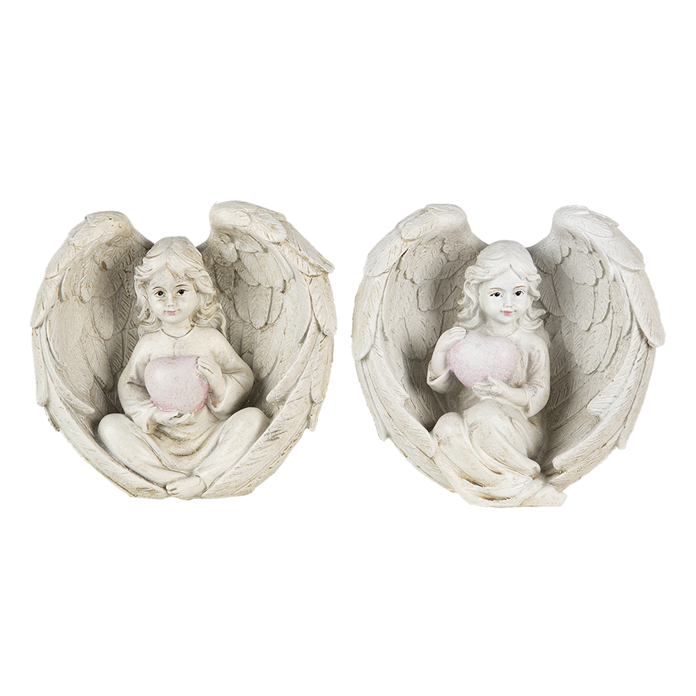 [6PR4708] Decoratie engelen (2) 10x6x10 cm