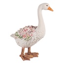 Decoration Goose White Pink 37x22x45 cm