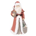 Christmas Decoration Statue Santa Claus Red, White 16x16x31 cm