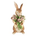 Decorazione Coniglio Marrone Beige 19x23x39 cm