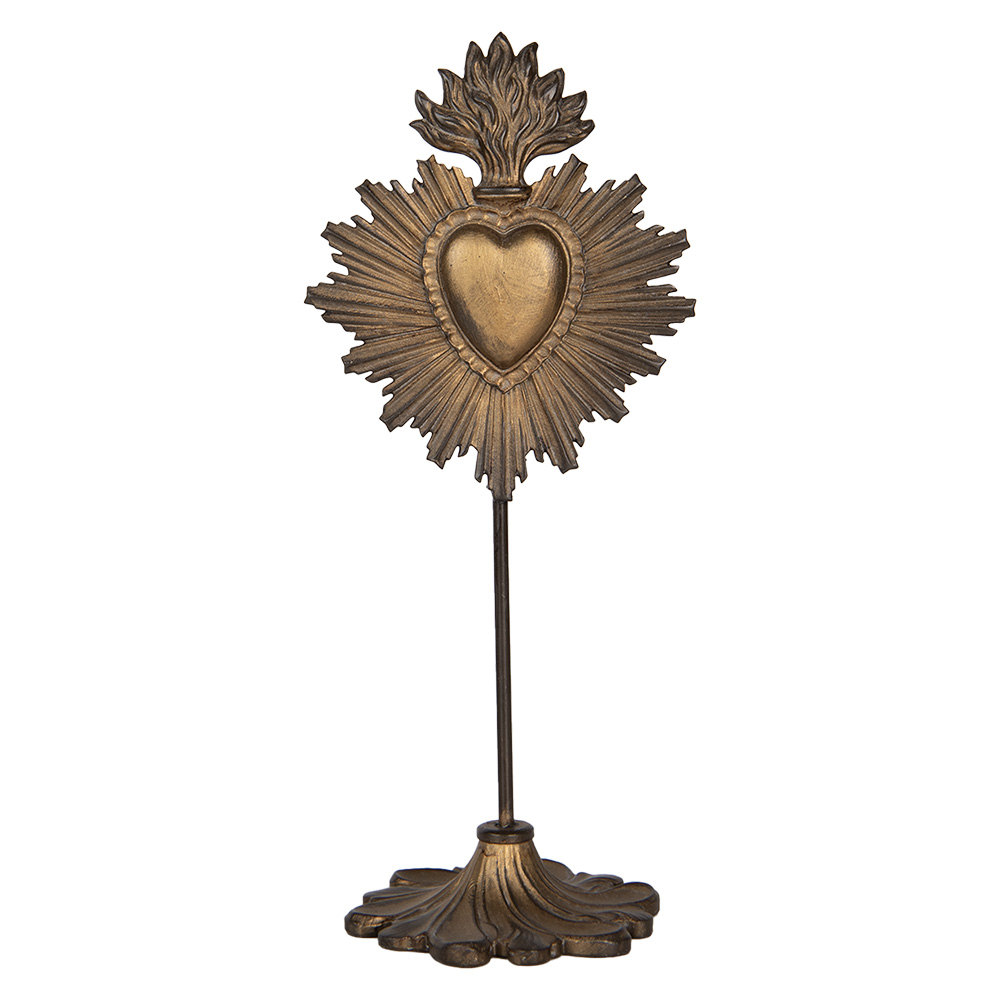 [6PR5292] Deko Ornament Goldfarbig Braun 10x8x23 cm