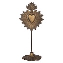 Deko Ornament Goldfarbig Braun 10x8x23 cm