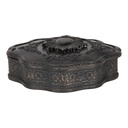 Boîte à bijoux Noir 12x11x4 cm