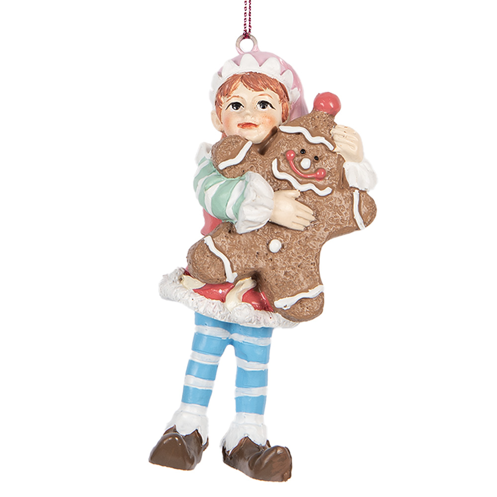 Decoratie hanger elf 5x4x11 cm
