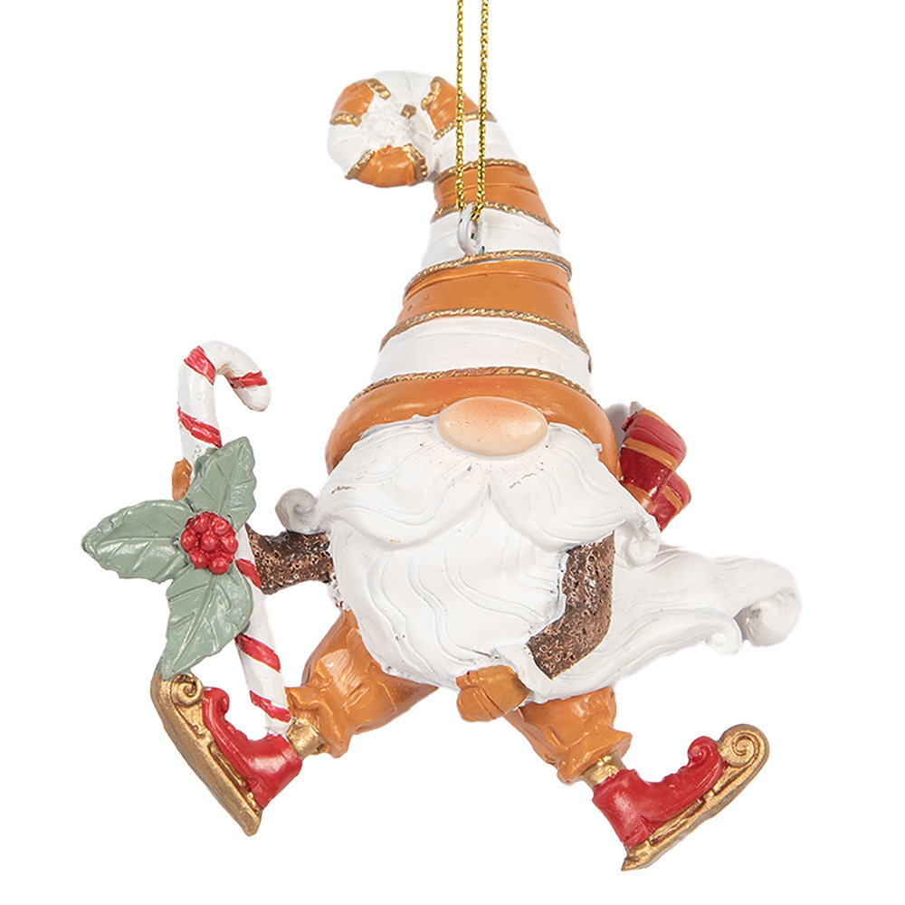 [6PR5302] Decoratie hanger kerstman 8x4x10 cm