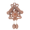 Décoration pendante d'un maison Marron Blanc 12x2x18 cm
