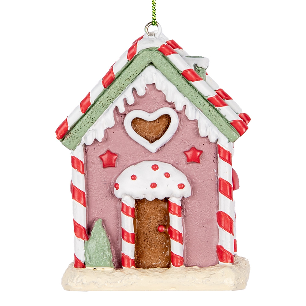 [6PR5325] Decoratie hanger huisje 6x4x8 cm