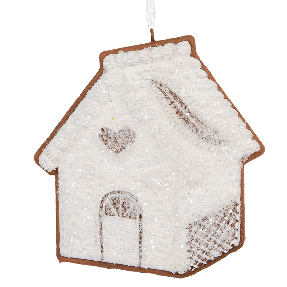 [6PR5327] Decoratie hanger huisje 9x1x10 cm