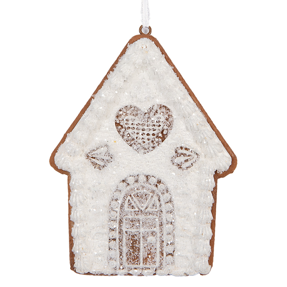 Decoratie hanger huisje 8x1x10 cm