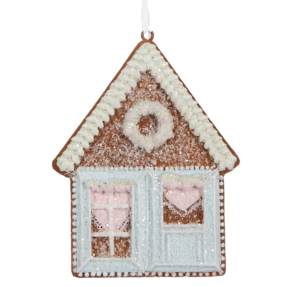Decoratie hanger huisje 8x1x10 cm