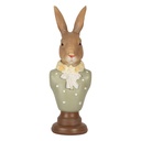 Image de décoration Lapin Marron Vert 6x5x18 cm