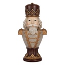 Christmas Decoration Nutcracker Brown Grey 16x10x30 cm