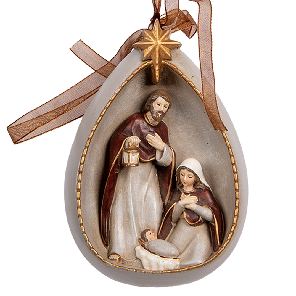 [6PR5402] Decoratie hanger kerstgroep 8x4x11 cm