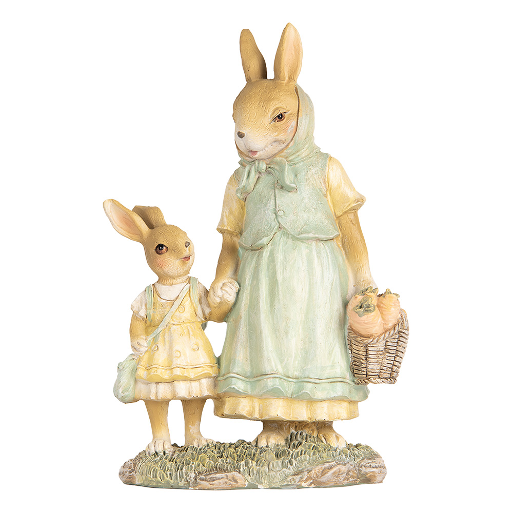 Decoratie konijn 14x7x20 cm