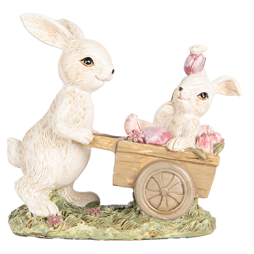 [6PR5459] Decoratie konijn 14x7x12 cm