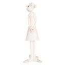 Image de décoration mouton Blanc Rose 6x4x17 cm