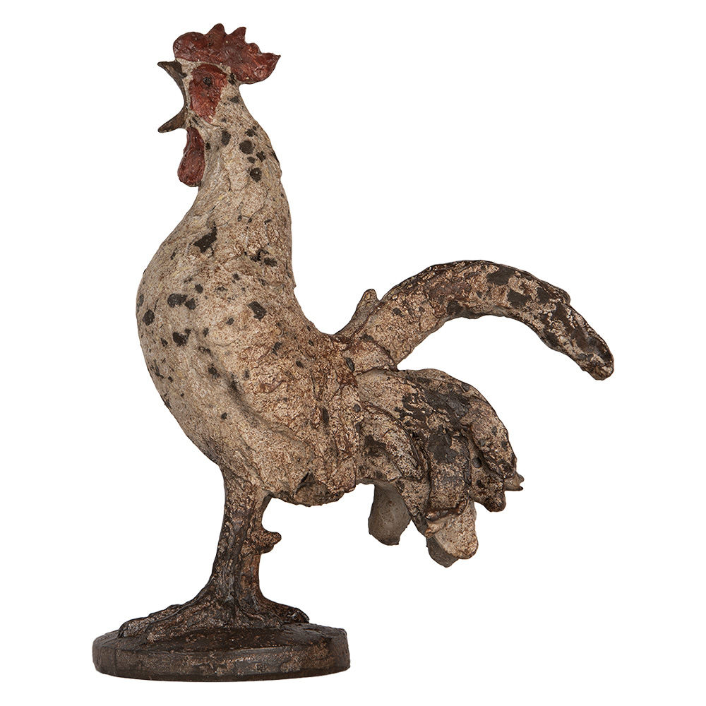 [6PR5481] Decoratie haan 26x13x33 cm