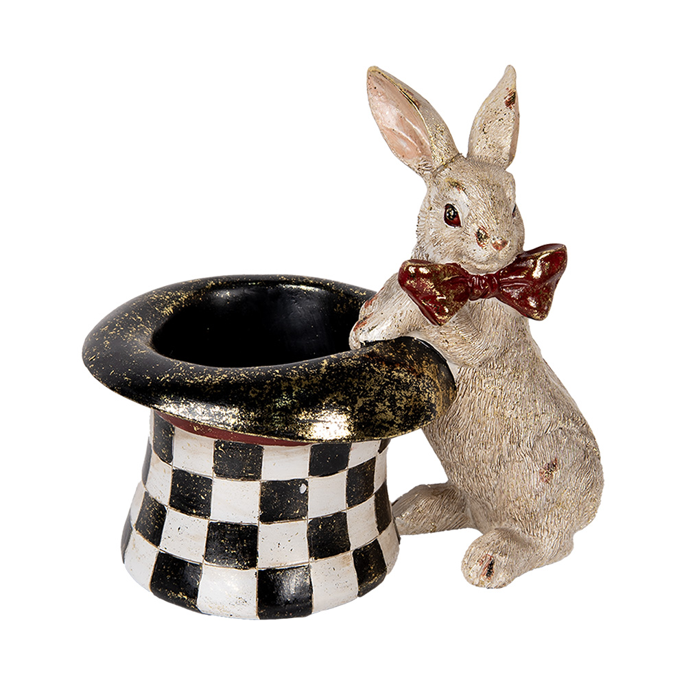 Decoratie konijn 25x16x23 cm