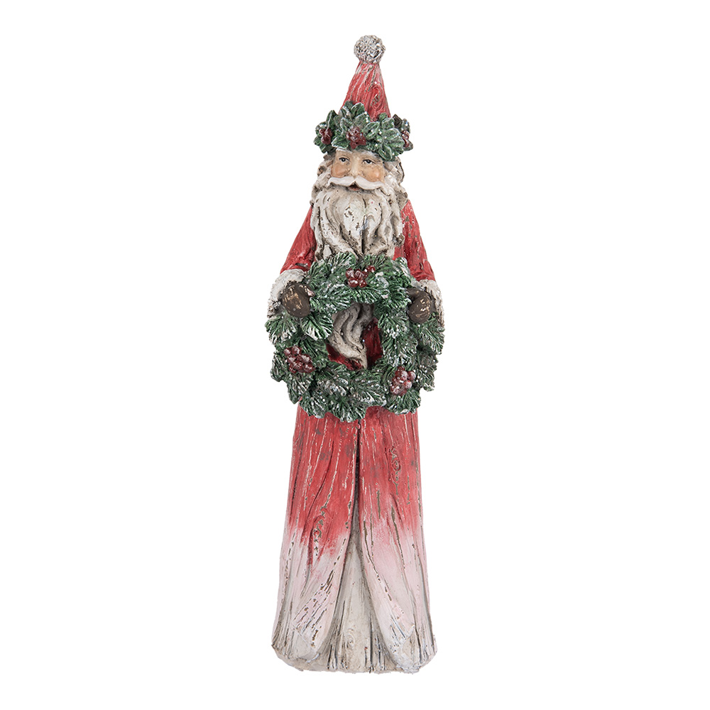 [6PR5527] Décoration de Noël père Noël Rouge Vert 7x6x24 cm