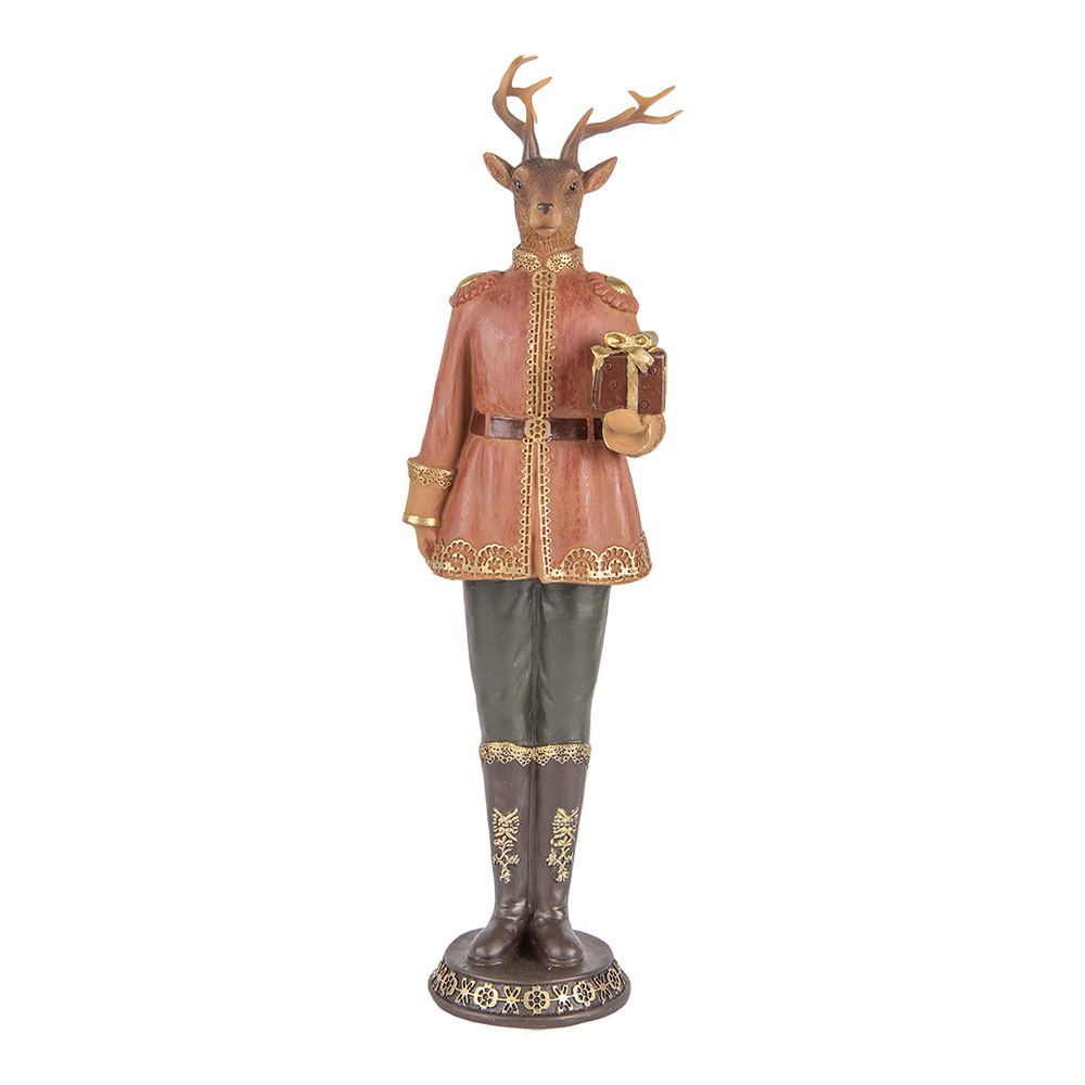 [6PR5542] Decoratie rendier 11x10x38 cm