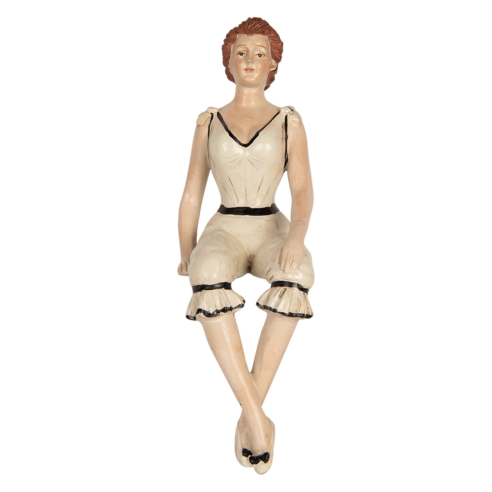 Decoratie vrouw 12x10x29 cm