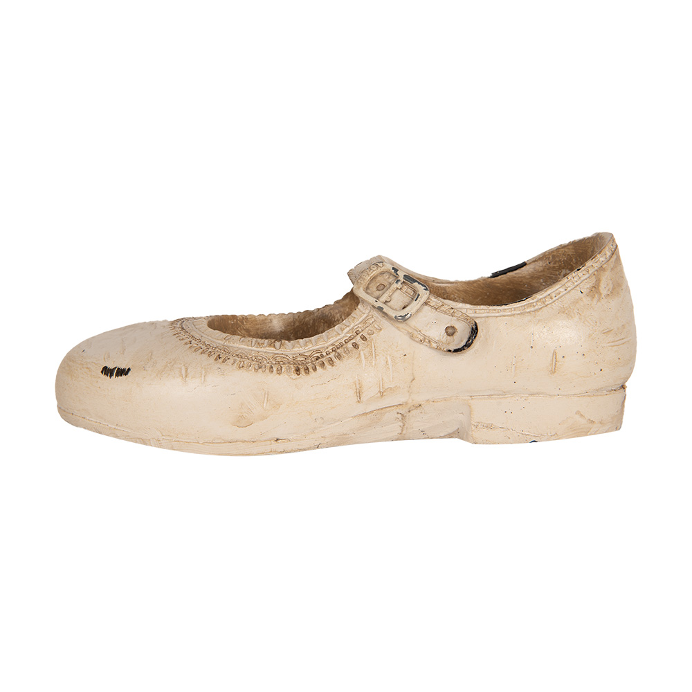 [6PR5571] Deko Schuh Beige 15x6x5 cm