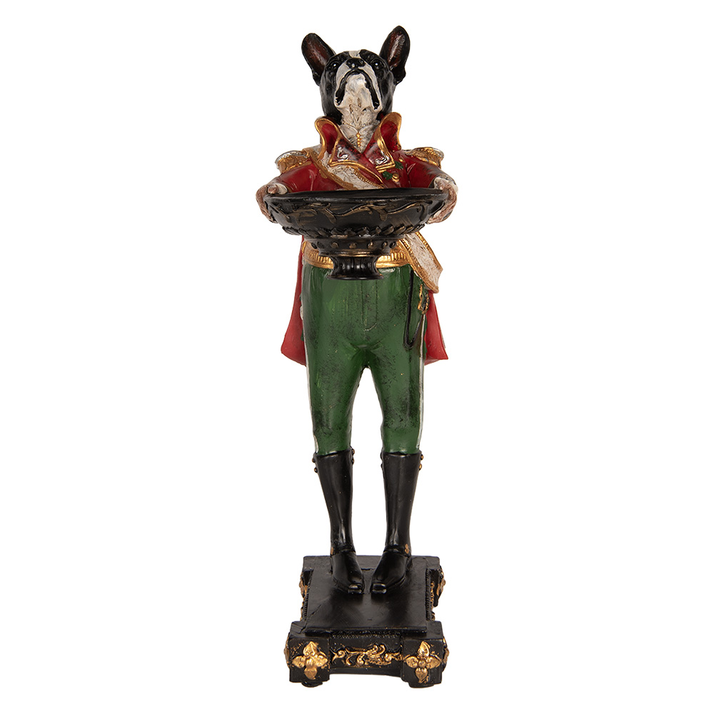 [6PR5578] Kandelaar hond 18x11x35 cm