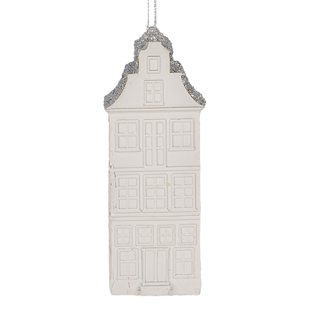 Decoratie hanger huisje 4x4x11 cm