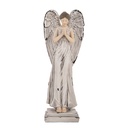 Decoration Angel White Grey 9x8x23 cm