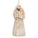 Pendente decorativo Natalizie Figure del presepe di Natale Beige 5x4x11 cm