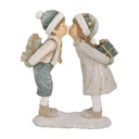 Weihnachtsdeko Kinder Beige Grün 15x6x18 cm